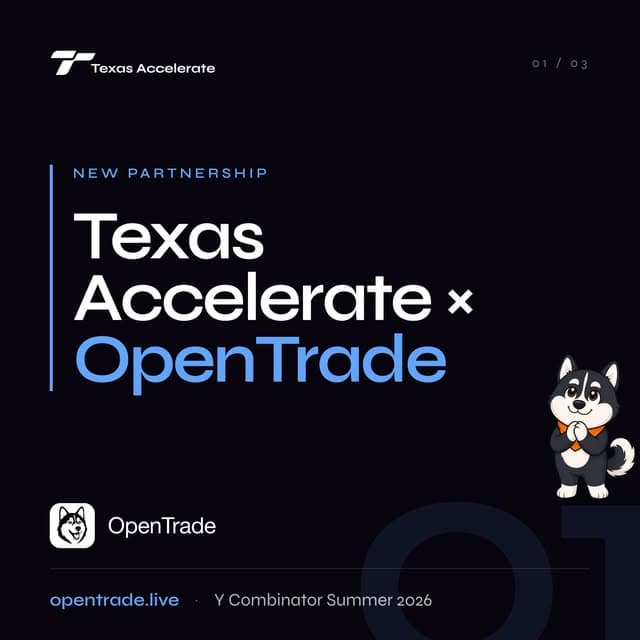 New partnership: Texas Accelerate x OpenTrade